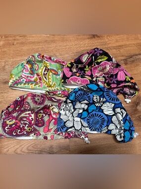 Women’s Floral-Print Scrub Caps - Multicolor With Sweat-guard Front Band